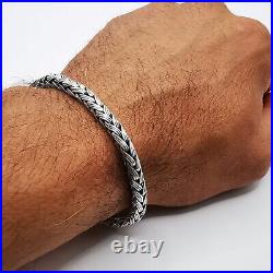 Vintage Men's Chic Bracelet Chain Sterling Silver 925 Fine jewelry Marked 29.29g