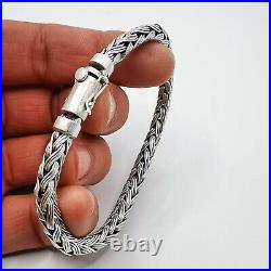 Vintage Men's Chic Bracelet Chain Sterling Silver 925 Fine jewelry Marked 29.29g