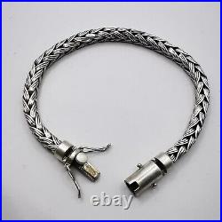 Vintage Men's Chic Bracelet Chain Sterling Silver 925 Fine jewelry Marked 29.29g