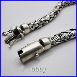 Vintage Men's Chic Bracelet Chain Sterling Silver 925 Fine jewelry Marked 29.29g