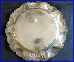 Vintage Mexican Sterling Silver Large Tray Well Marked Juvento Reyes over 40oz