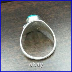 Vintage Native American Sterling Silver & Turquoise Ring Marked BL