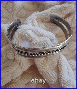 Vintage Navajo Bracelet Marked Sterling Ron Y. (Yazzie)