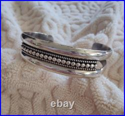 Vintage Navajo Bracelet Marked Sterling Ron Y. (Yazzie)