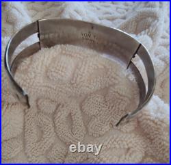 Vintage Navajo Bracelet Marked Sterling Ron Y. (Yazzie)