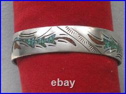 Vintage Navajo Sterling Silver Bracelet Marked HC for Hyson Craig