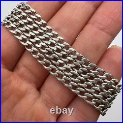 Vintage Necklace 925 Sterling Silver Women's Men's Jewelry Chain Marked 22.4 gr