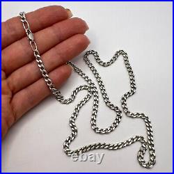 Vintage Necklace 925 Sterling Silver Women's Men's Jewelry Chain Marked 22.4 gr