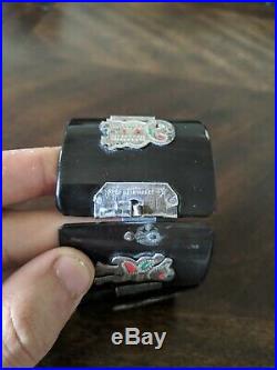 Vintage Peruvian Inca 925 Sterling Silver Story Teller Panel Bracelet Marked LGF