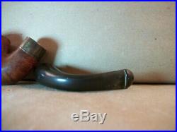Vintage Peterson's Sterling Silver Band Mark Twain Pipe