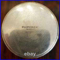 Vintage Puiforcat Timpani Sterling Silver 2 Bells Paris Cup Mark Rare Old 20th