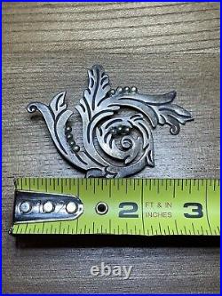 Vintage RARE RANCHO ALEGRE Marked TAXCO 925 STERLING Silver Brooch Pin