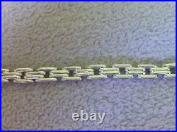 Vintage Sterling Bracelet Mark TR. 187 Mexico 925. 7'inch 34gr@@K
