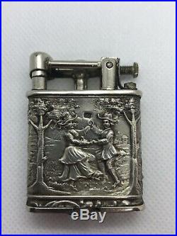 Vintage Sterling Silver. 800 Marked Lift Arm Lighter Germany