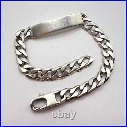 Vintage Sterling Silver 925 Chain Bracelet Men Women Unisex Jewelry Marked 20.3g
