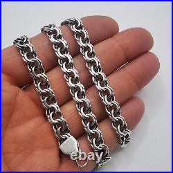 Vintage Sterling Silver 925 Men's Chain Necklace Jewelry Marked 51.60 gr