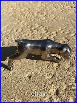 Vintage Sterling Silver. 925 Pointer Hunting Dog Figurine 4 Marked