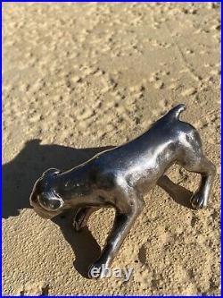 Vintage Sterling Silver. 925 Pointer Hunting Dog Figurine 4 Marked