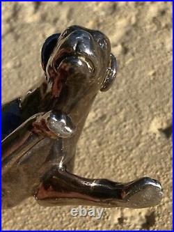 Vintage Sterling Silver. 925 Pointer Hunting Dog Figurine 4 Marked