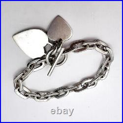 Vintage Sterling Silver 925 Women's Jewelry Chain Bracelet Marked 34.1gr