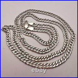 Vintage Sterling Silver 925 Women's Men's Jewelry Chain Necklace Marked 14 gr