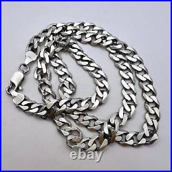 Vintage Sterling Silver 925 Women's Men's Jewelry Chain Necklace Marked 30 gr