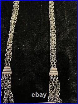 Vintage Sterling Silver Artisan Necklace 1976 Maker's Marks