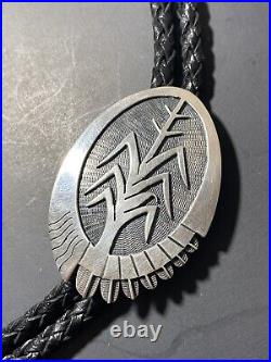 Vintage Sterling Silver Bolo Tie Marked Arrow GIBB