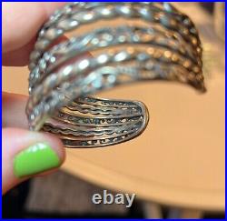 Vintage Sterling Silver Carolyn Pollack Cuff Native American 925 Bracelet Marked