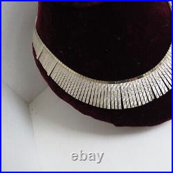 Vintage Sterling Silver Choker Necklace Marked VIOR 925 Italy