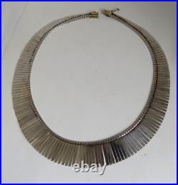 Vintage Sterling Silver Choker Necklace Marked VIOR 925 Italy