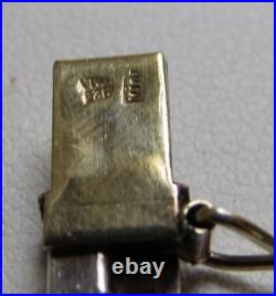 Vintage Sterling Silver Choker Necklace Marked VIOR 925 Italy