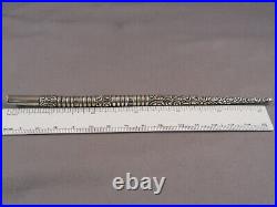 Vintage Sterling Silver Dip Pen-marked sterling with J in center of diamond