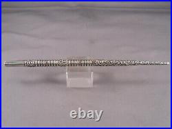 Vintage Sterling Silver Dip Pen-marked sterling with J in center of diamond