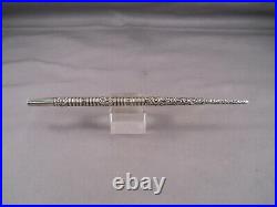 Vintage Sterling Silver Dip Pen-marked sterling with J in center of diamond