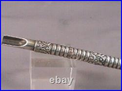 Vintage Sterling Silver Dip Pen-marked sterling with J in center of diamond