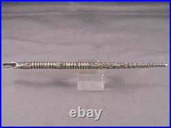 Vintage Sterling Silver Dip Pen-marked sterling with J in center of diamond