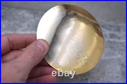 Vintage Sterling Silver Disk Paten for your Chalice, Marked Sterling (CU572)