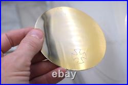 Vintage Sterling Silver Disk Paten for your Chalice, Marked Sterling (CU572)