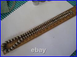 Vintage Sterling Silver Graduated Ball Beads Necklace Marked 925 Italy