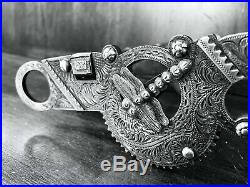 Vintage Sterling Silver Overlay Santa Barbara Cheek Dragonfly Bit Maker Marked