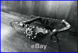 Vintage Sterling Silver Overlay Santa Barbara Show Bit Daisy Motif Maker Marked