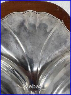 Vintage Sterling Silver Triple Part Leaf Shaped With Handle Marked W Sterling 442G