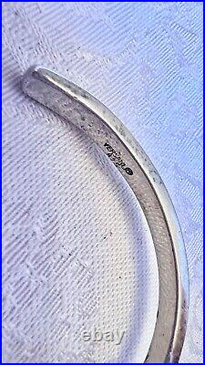 Vintage Sterling Silver Versani Modernist Cuff Bracelet Marked