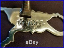 Vintage Sterling Silver Vogt Star Marked Roller Curb Bit