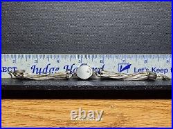 Vintage Sterling Silver Woman's Watchband Multistrand Marked/Tested+