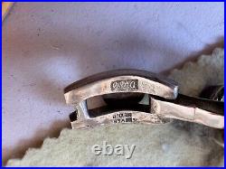 Vintage Sterling Silver and Amethyst Link Bracelet Mexico 36.6 gr