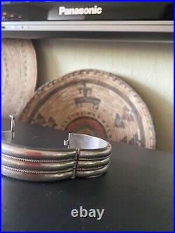 Vintage Sterling Silver bracelet 7 long stamped and marked in great shape