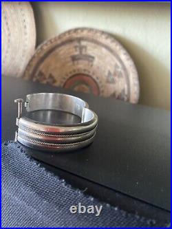 Vintage Sterling Silver bracelet 7 long stamped and marked in great shape