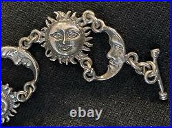 Vintage Sterling silver from Mexico Moon & Sun made in 1960 th beautiful marked